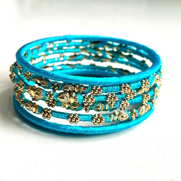 Amrita Singh 7 Bangles.Gently Worn. Boutique Buy. Fits up to 7 inch wrist. - Picture 2 of 4